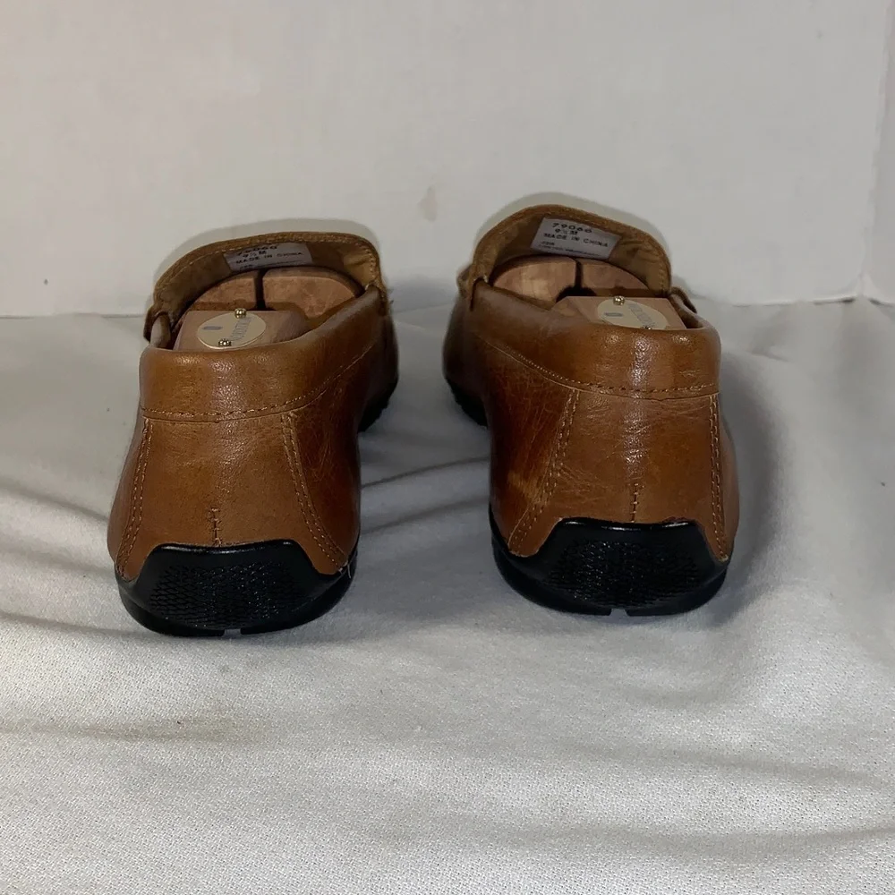 FootJoy Men’s Tan Leather Slip-On Driving Loafers